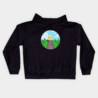 The bear getting hungry Kids Hoodie